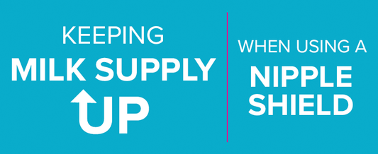 Keep milk supply up while using a nipple shield. Don't get low milk supply while using a nipple shield. Find the best nipple shield to increase milk supply while using a nipple shield.