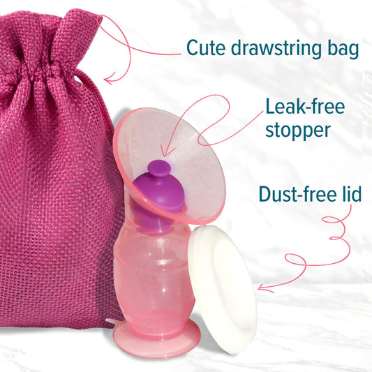 Best silicone pump. Cute pink breast pump. Increase milk supply with the silicone pump. Makes a great baby shower gift for any breastfeeding mother